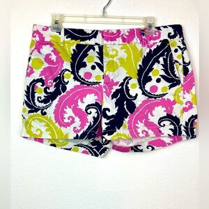 Banana Republic/Milly Collab.Vibrant Pink and Green Women's Shorts